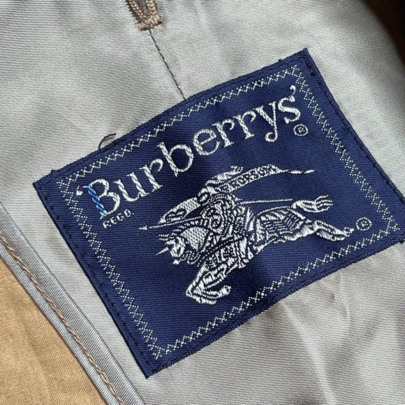 Burberry Wool Replacement Trench Coat Liner Camel Tan Button Out - Picture 8 of 12